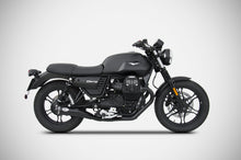 Load image into Gallery viewer, Moto Guzzi V7 III 2017-2019 Zard Exhaust Full System 2in1 Conical Black Silencer