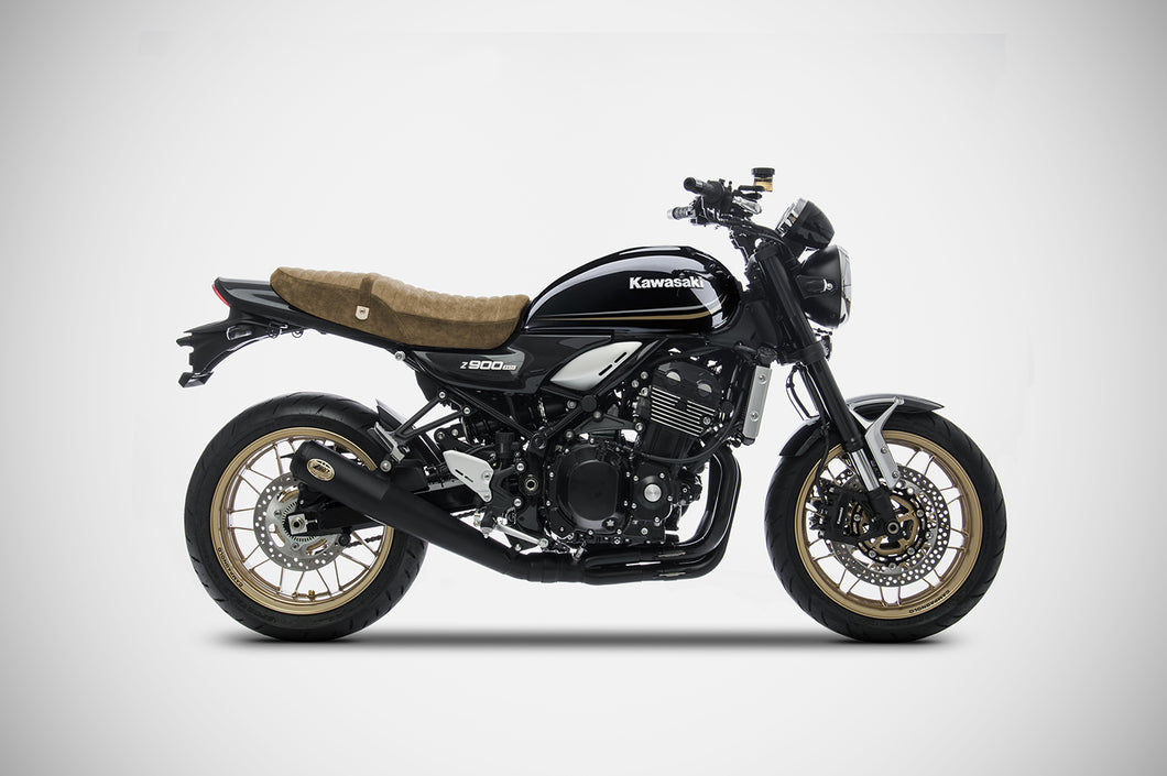Kawasaki Z900RS /Cafe 2018 Zard Full Exhaust System Black Road Legal Silencer