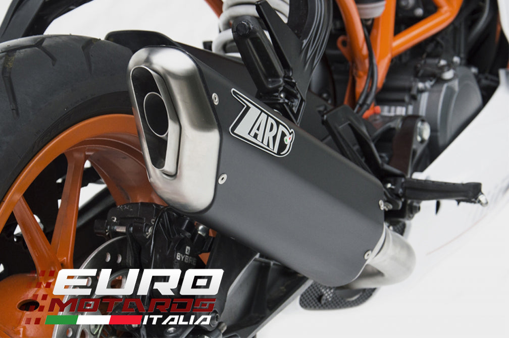 KTM RC 390 Zard Exhaust Slipon Silencer Black Aluminum Homologated only 1.7kg