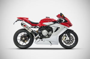 MV Agusta F3 675 800 2013-16 Zard Exhaust Full Titanium System Silencer + Carbon