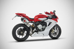 MV Agusta F3 675 800 2013-16 Zard Exhaust Full Titanium System Silencer + Carbon