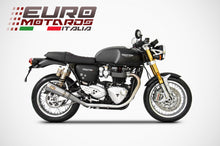 Load image into Gallery viewer, Triumph Thruxton 1200 R 2017-2019 Zard Exhaust Dual Slipon Silencers Racing New