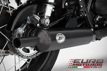Load image into Gallery viewer, Triumph Bonneville T100 2017-19 Zard Exhaust Dual SlipOn Silencers Black Bottle