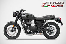 Load image into Gallery viewer, Triumph Bonneville T100 2017-2019 Zard Exhaust Full System Dual Silencers