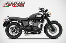 Load image into Gallery viewer, Triumph Bonneville Air Cooled Zard Exhaust Full System Dual Silencers Inox New