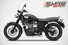 Load image into Gallery viewer, Triumph Bonneville Air Cooled Zard Exhaust Full System Dual Silencers Inox New