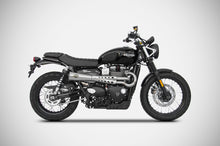 Load image into Gallery viewer, Triumph Street Scrambler Zard Exhaust Full System Tiger 70 Silencer -6.1Kg New