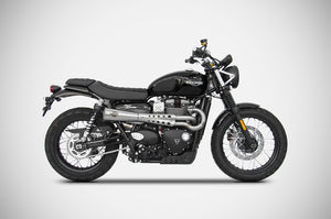 Triumph Street Scrambler Zard Exhaust Full System Tiger 70 Silencer -6.1Kg New