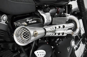 Triumph Street Scrambler Zard Exhaust Full System Tiger 70 Silencer -6.1Kg New