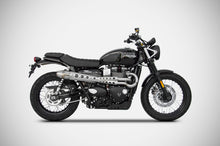 Load image into Gallery viewer, Triumph Street Scrambler Zard Exhaust Full System Conical Silencer -5.4Kg