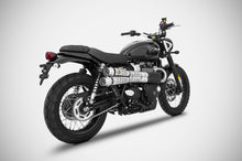 Load image into Gallery viewer, Triumph Street Scrambler Zard Exhaust Dual Slipon Inox Silencers -2.0Kg New