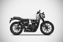 Load image into Gallery viewer, Triumph Street Twin Zard Exhaust Full System Cross 2in1 Black - only 3.1Kg New