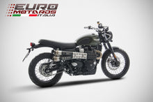 Load image into Gallery viewer, Triumph Street Scrambler 900 17-22 Zard Exhaust Dual SlipOn Silencers Black H S