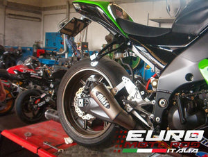 MassMoto Exhaust Slip-On Single Silencer Tromb Titan Curve