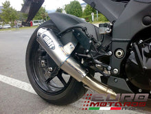 Load image into Gallery viewer, MassMoto Exhaust Slip-On Single Silencer Tromb Titan Curve Kawasaki ZX10R 06-07