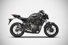 Load image into Gallery viewer, Yamaha MT-07 FZ-07 Zard Exhaust Full System Black + Carbon Cap Silencer R Legal
